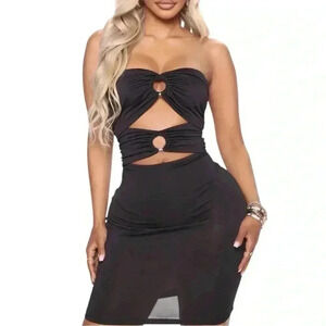 Fashion Nova Black Irresistible Mini Dress-NWT